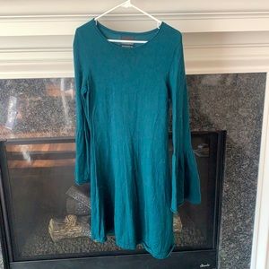 Dark green - somewhat blue - sweater dress